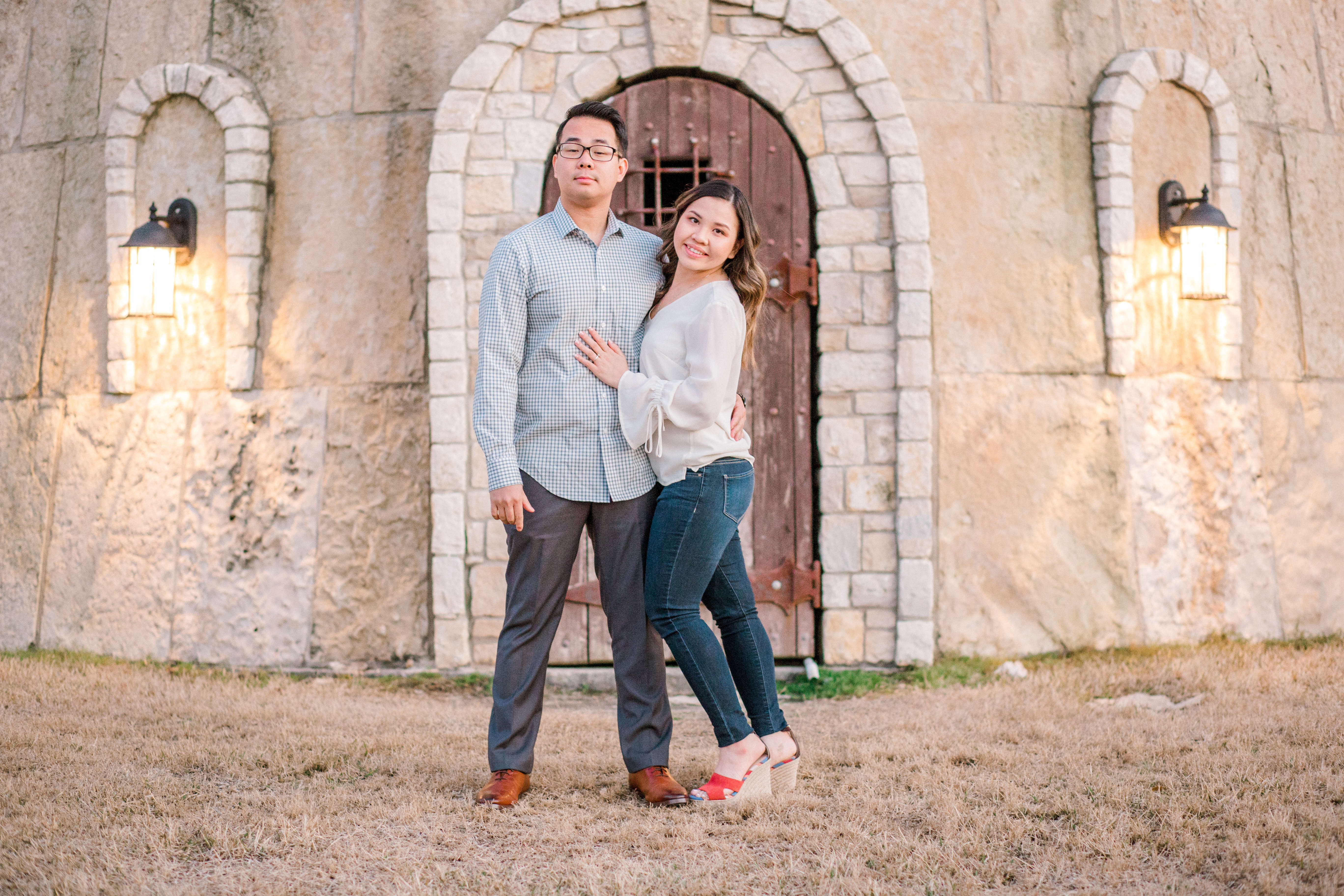 Engagement at Adriatica Village | Phuong and Tom 