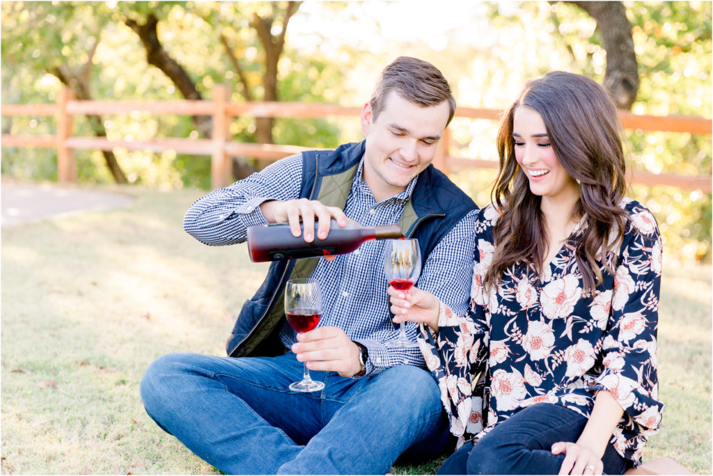 Jessica and Austin Engagement Session at Mitas Hill Vineyard