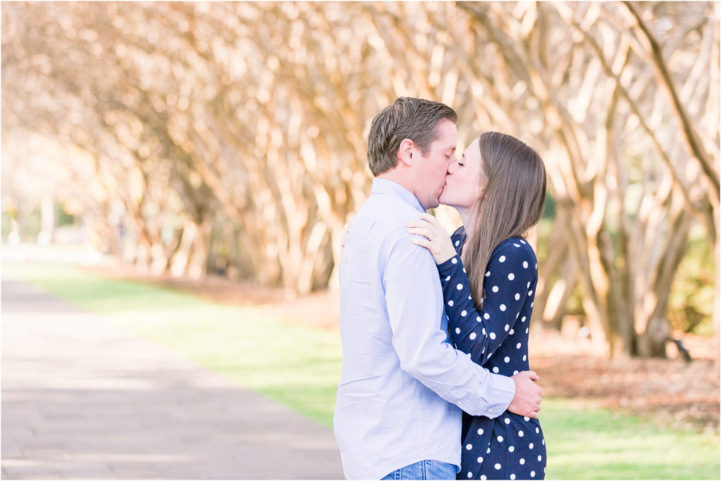 Catie and Bronson's Engagement Session at the Dallas Arboretum