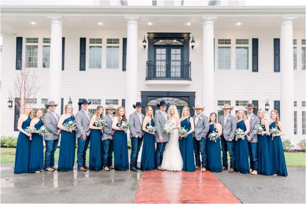 Navy and Grey Wedding Party