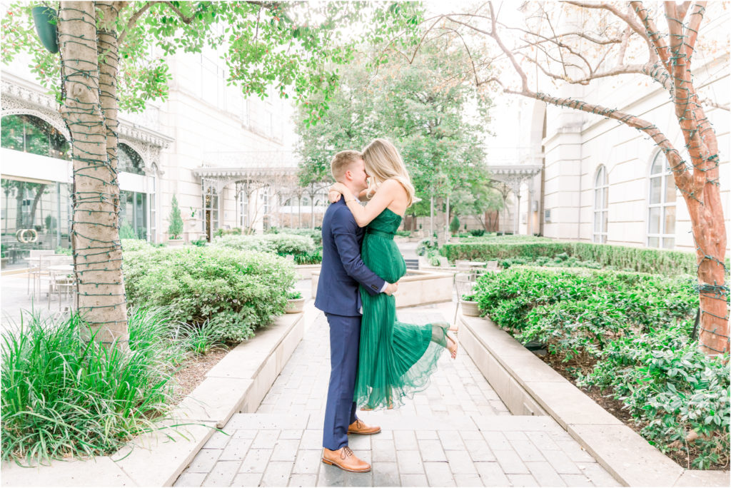  Hotel Crescent Court Engagement Session | Jacey and Jacob Engagement Session
