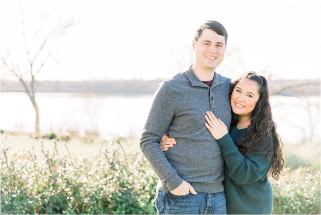 Laura and Nicholas' Engagement at Dallas Arboretum 