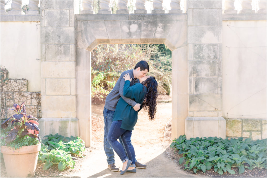 Laura and Nicholas' Engagement at Dallas Arboretum 
