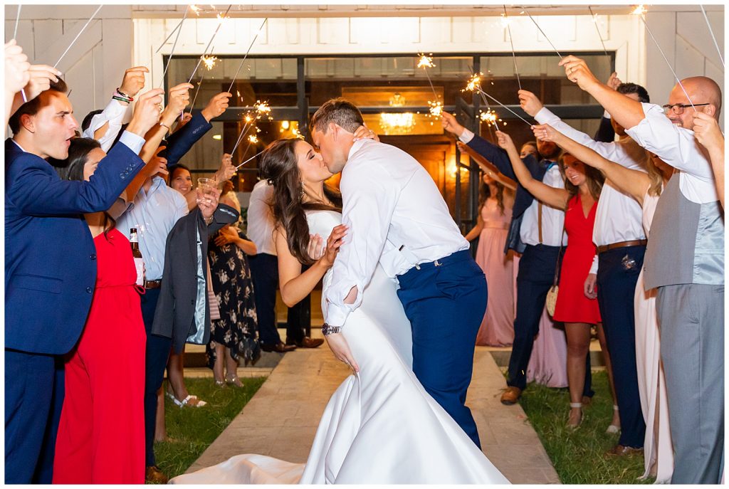 Wedding at Morgan Creek Barn | Sparkler exit