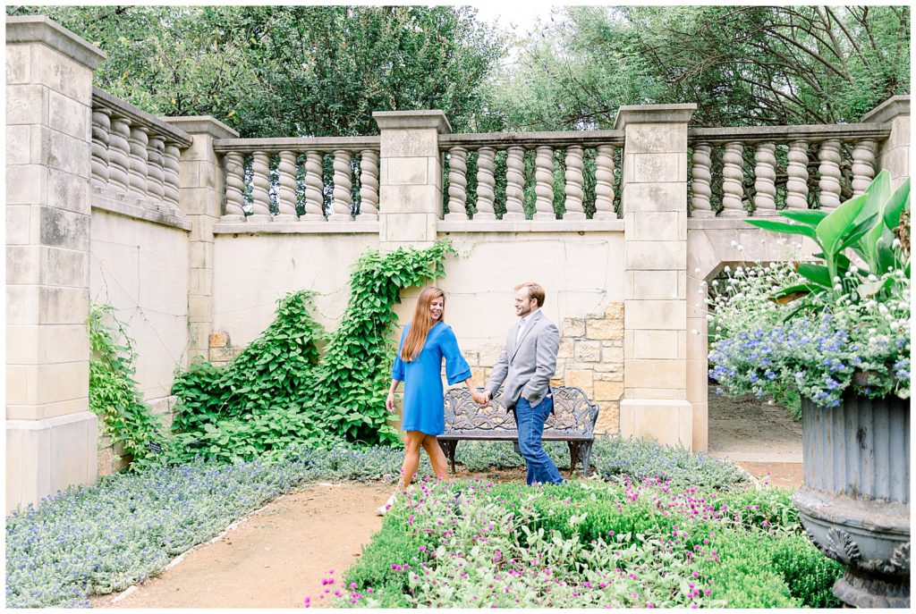 Rafa and Weston's engagement Dallas Arboretum 