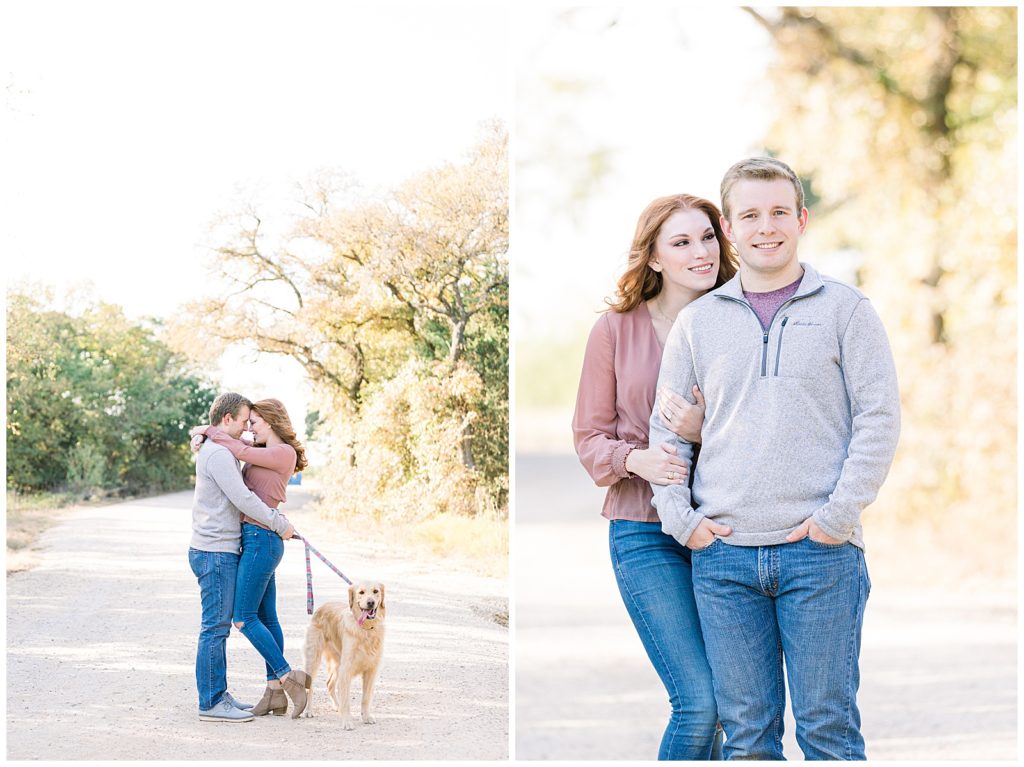Ashlee and Zach's Engagement | Engagement with dog | murrell park 