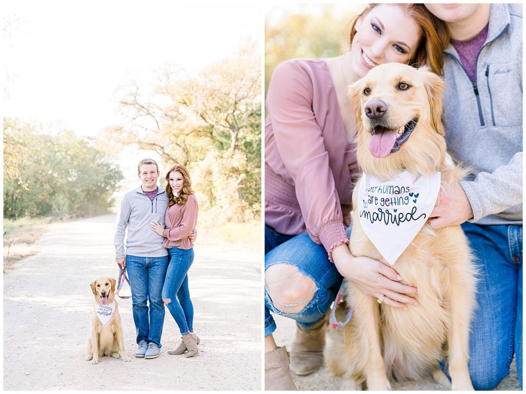 Ashlee and Zach's Engagement | Engagement with dog | murrell park 