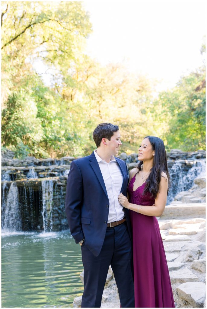 Samantha and Trent's Engagement at Prairie Creek Park 