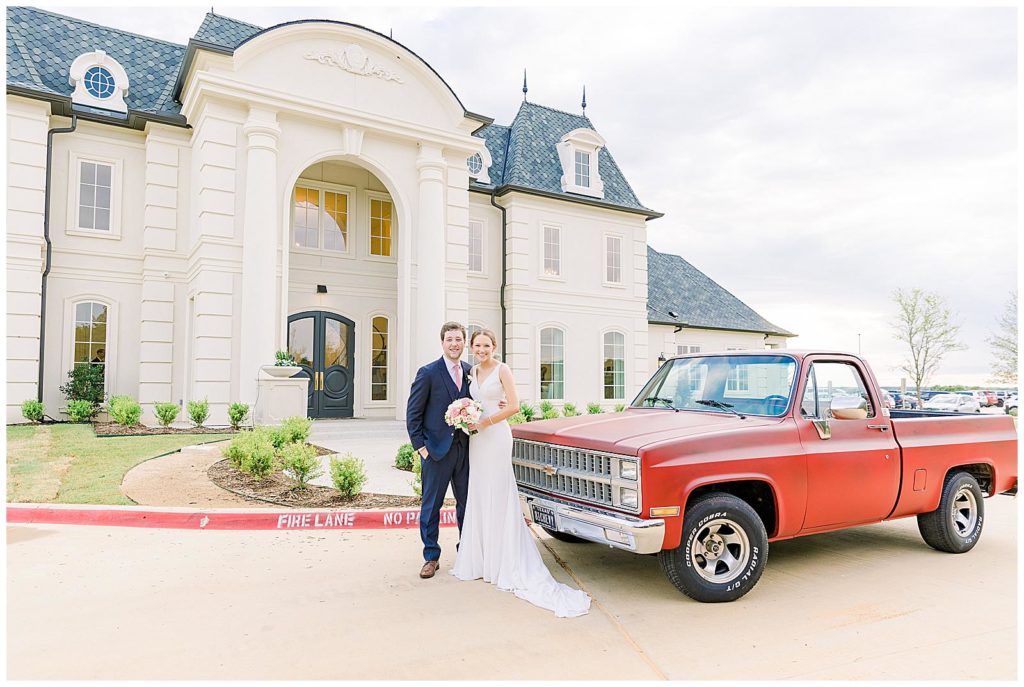 Wedding at The Hillside Estate vintage truck 