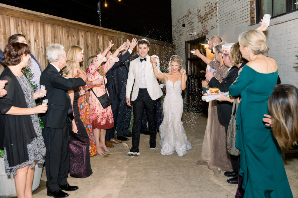 Fall Wedding at Brake and Clutch | Grand Exit with Eco Confetti