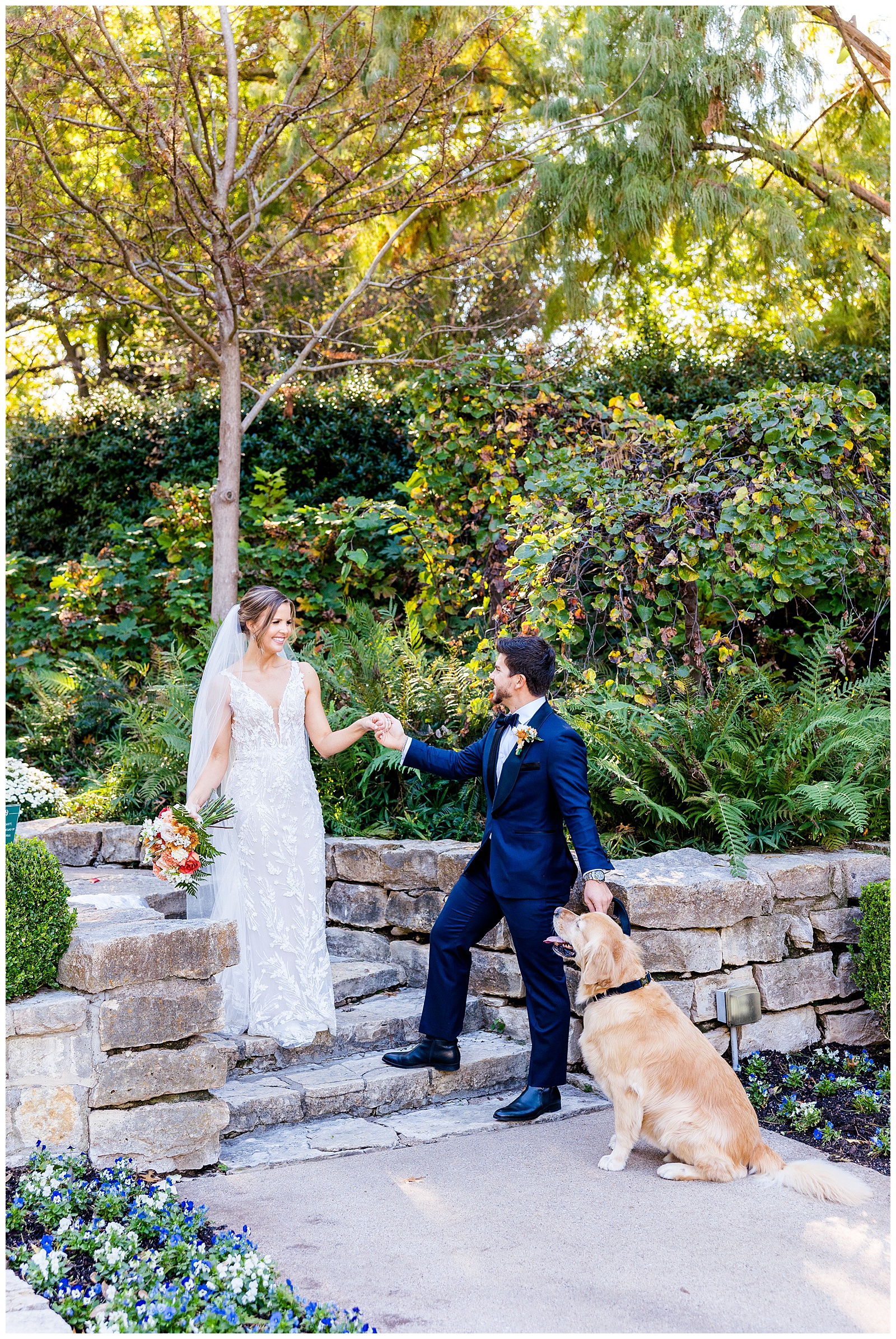 Fall wedding at Dallas Arboretum 