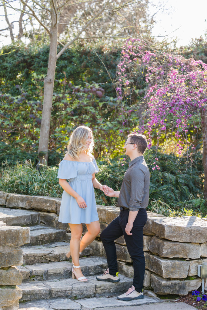 Engagement at The Dallas Arboretum