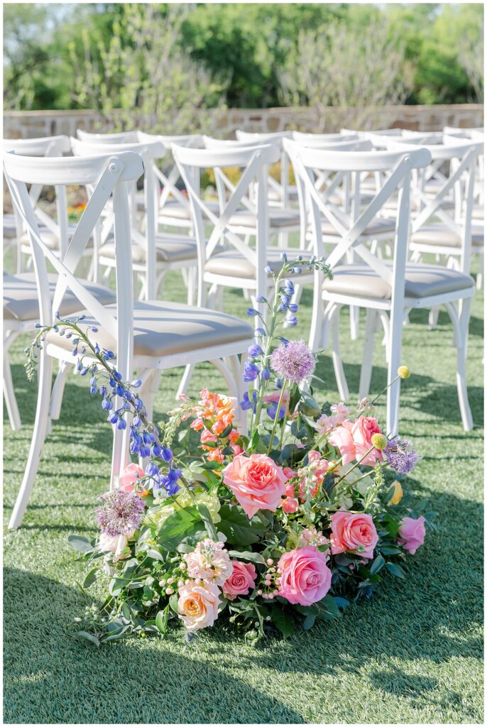  Colorful Spring Wedding at D'Vine vineyards | floral installation