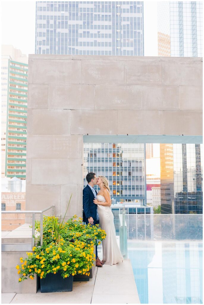 Engagement at The Joule Dallas | Rooftop Pool