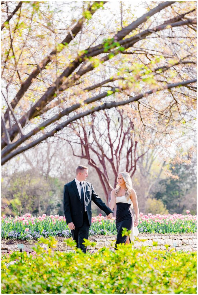 cherry blossom engagement session  | dallas blooms
